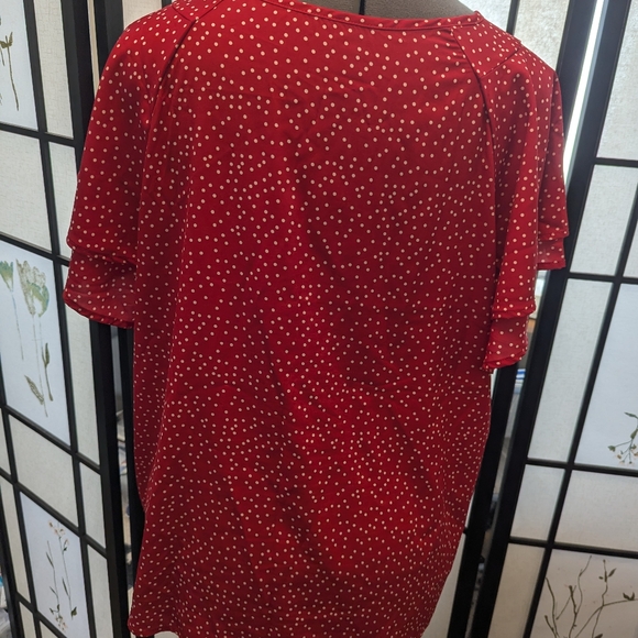 Women's red XXL blouse - Picture 2 of 4